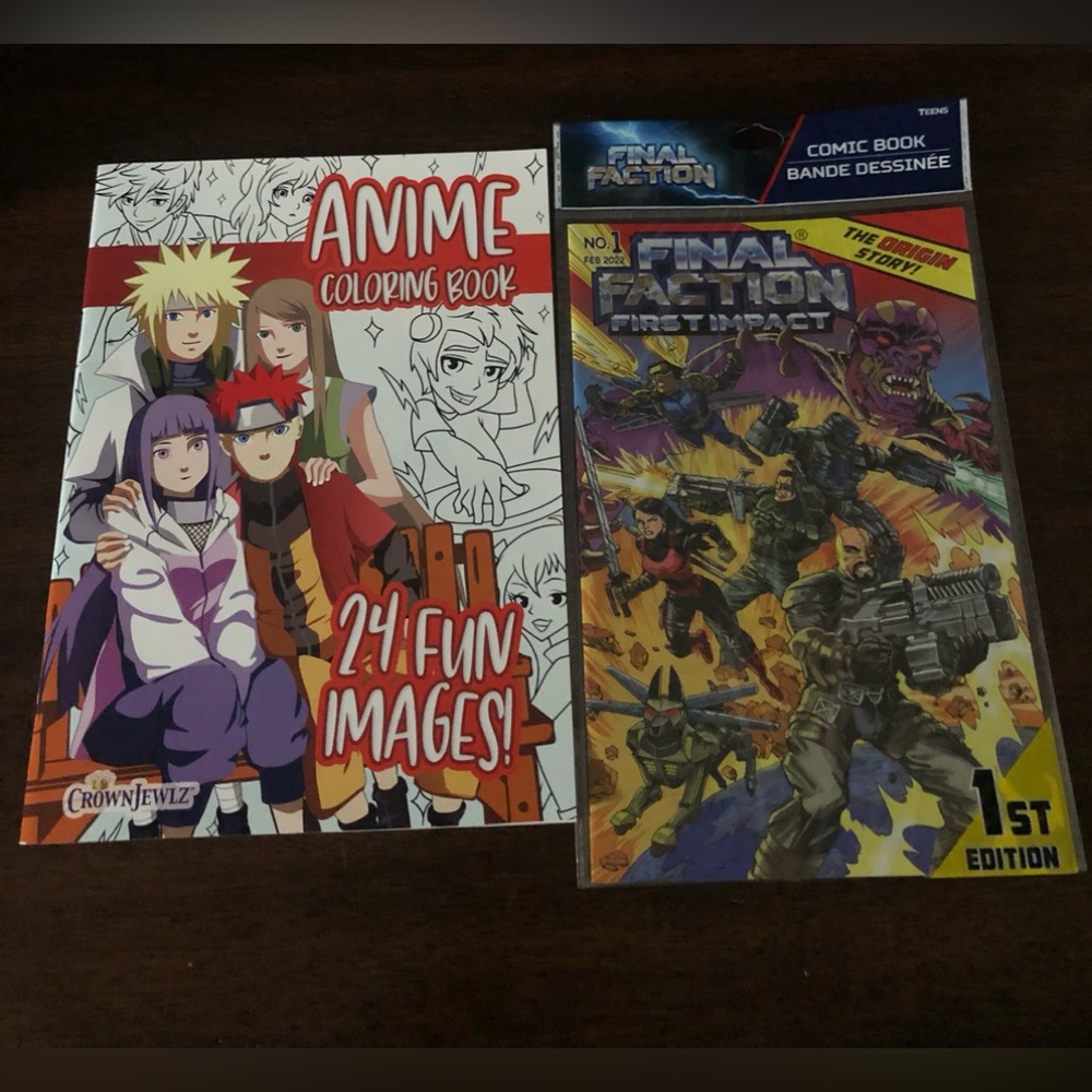 Bundle Anime coloring Book 24pages and comic Book Kharn Kindom